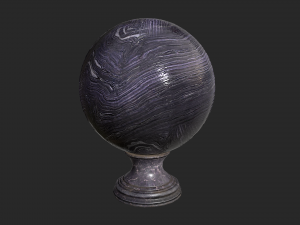fortune teller obsidian crystal ball 3D-Modell