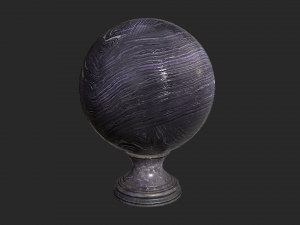 fortune teller obsidian crystal ball 3D-Modell