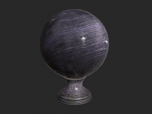 fortune teller obsidian crystal ball 3D-Modell