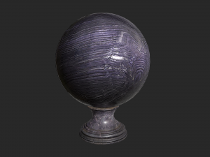 fortune teller obsidian crystal ball 3D-Modell