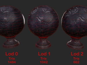 fortune teller obsidian crystal ball 3D-Modell