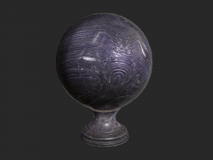 fortune teller obsidian crystal ball 3D-Modell