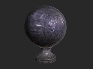 fortune teller obsidian crystal ball 3D Model