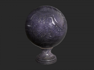 fortune teller obsidian crystal ball 3D-Modell