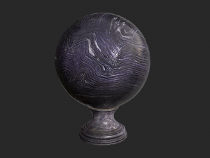 fortune teller obsidian crystal ball 3D-Modell
