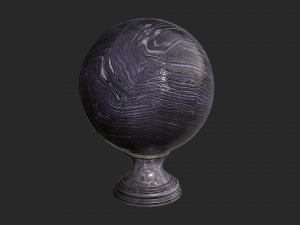 fortune teller obsidian crystal ball 3D-Modell
