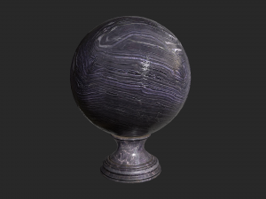 fortune teller obsidian crystal ball 3D-Modell