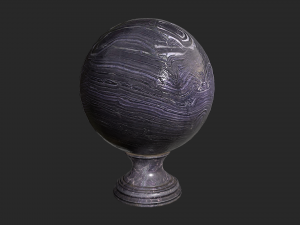 fortune teller obsidian crystal ball 3D-Modell