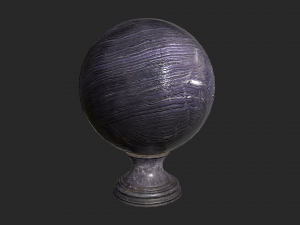 fortune teller obsidian crystal ball 3D-Modell
