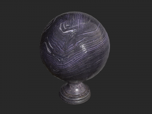 fortune teller obsidian crystal ball 3D-Modell