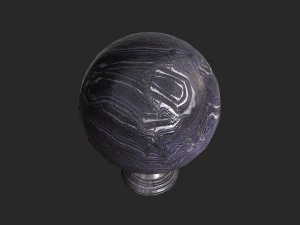 fortune teller obsidian crystal ball 3D Model