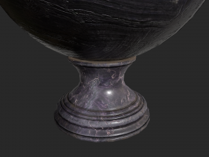 fortune teller obsidian crystal ball 3D-Modell