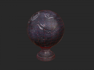 fortune teller obsidian crystal ball 3D-Modell