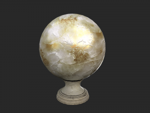 fortune teller white pearl crystal ball 3D मॉडल