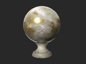 fortune teller white pearl crystal ball 3D Модель