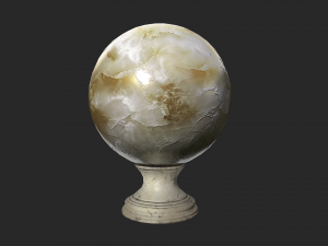 fortune teller white pearl crystal ball 3D Модель
