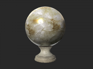 fortune teller white pearl crystal ball 3D Модель