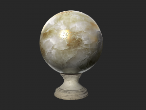 fortune teller white pearl crystal ball 3D Модель