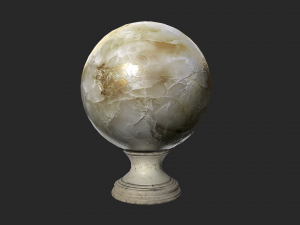 fortune teller white pearl crystal ball 3D Модель