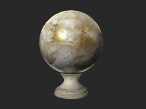fortune teller white pearl crystal ball 3D Модель