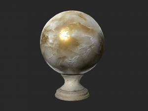 fortune teller white pearl crystal ball 3D Модель
