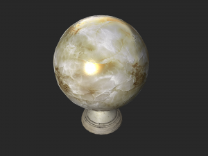 fortune teller white pearl crystal ball 3D Модель