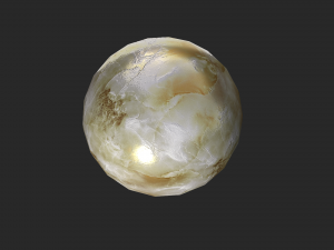 fortune teller white pearl crystal ball 3D Модель