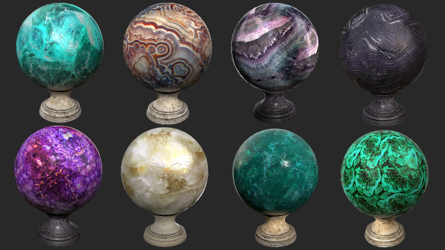 fortune teller set 3D 模型 .c4d .max .obj .3ds .fbx .stl .blend 