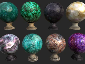 ensemble de diseuse de bonne aventure Modèle 3D