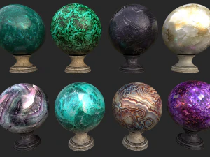 ensemble de diseuse de bonne aventure Modèle 3D