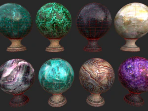 ensemble de diseuse de bonne aventure Modèle 3D