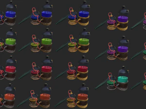 alchemical potion mixer equipment 3D Model