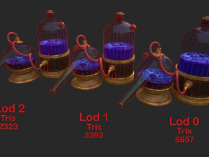 alchemical potion mixer equipment 3D Model