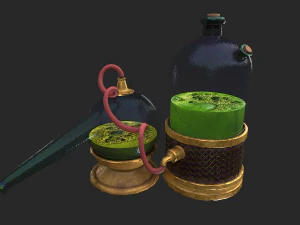 alchemical potion mixer equipment 3D Model
