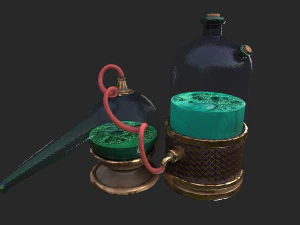 alchemical potion mixer equipment 3D Model