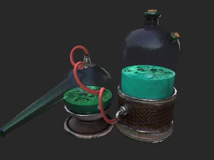 alchemical potion mixer equipment 3D Model