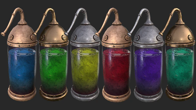 laborat&oacute;rio c&aacute;psula medieval Modelo 3D .c4d .max .obj .3ds .fbx .stl .blend 