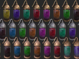 laborat&oacute;rio c&aacute;psula medieval Modelo 3D