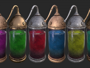medieval capsule laboratory Modelo 3D