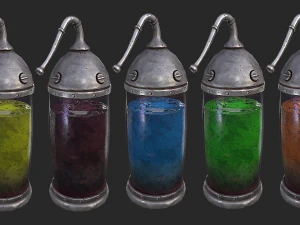 laborat&oacute;rio c&aacute;psula medieval Modelo 3D