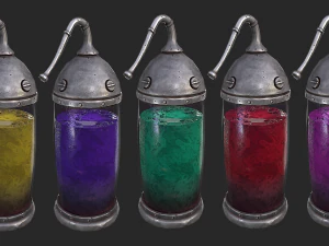 laborat&oacute;rio c&aacute;psula medieval Modelo 3D