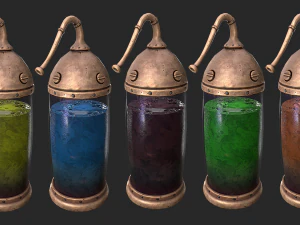 laborat&oacute;rio c&aacute;psula medieval Modelo 3D