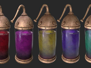 laborat&oacute;rio c&aacute;psula medieval Modelo 3D