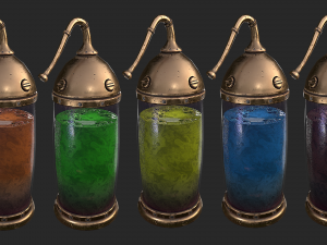 medieval capsule laboratory Modelo 3D