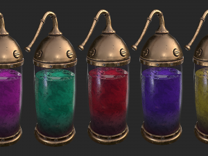 medieval capsule laboratory Modelo 3D