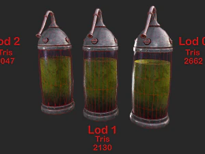 laborat&oacute;rio c&aacute;psula medieval Modelo 3D