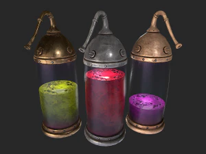 laborat&oacute;rio c&aacute;psula medieval Modelo 3D