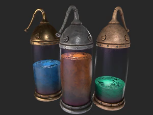 laborat&oacute;rio c&aacute;psula medieval Modelo 3D