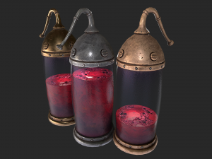 medieval capsule laboratory Modelo 3D