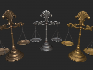 balance scales Modelo 3D